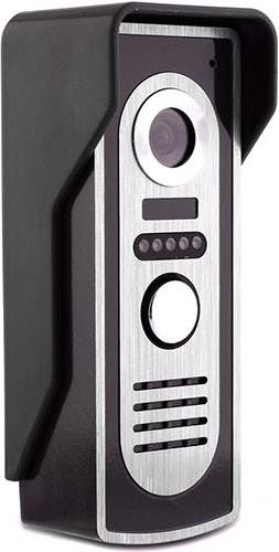 Вызывная панель беспроводного видеодомофона SITITEK Ward имеет современный дизайн и хорошо подходит к внешнему виду практически любых входных дверей