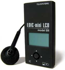 Цифровой диктофон E-dic mini LCD-B8 с наушником
